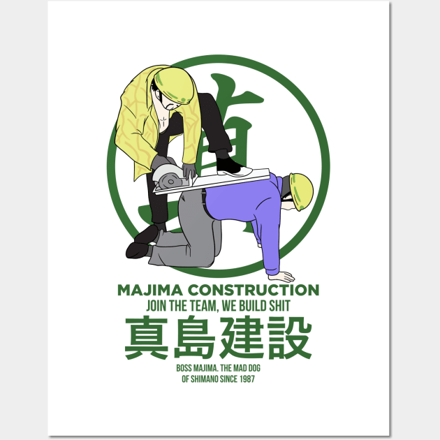 Majima Construction Wall Art by Soulcatcher